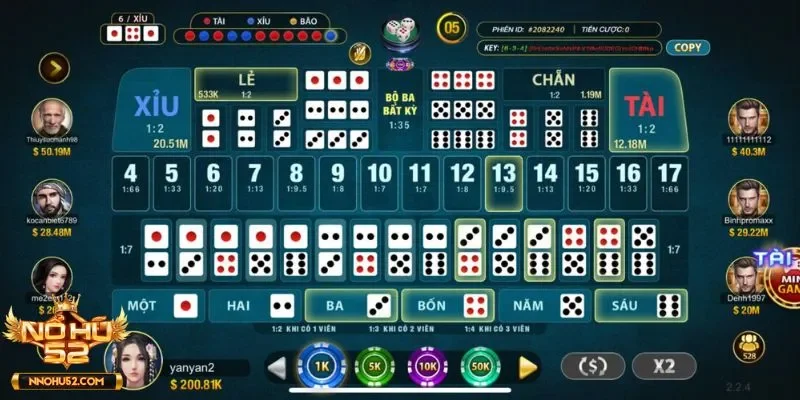 Tài xỉu Nohu và những thông tin cơ bản